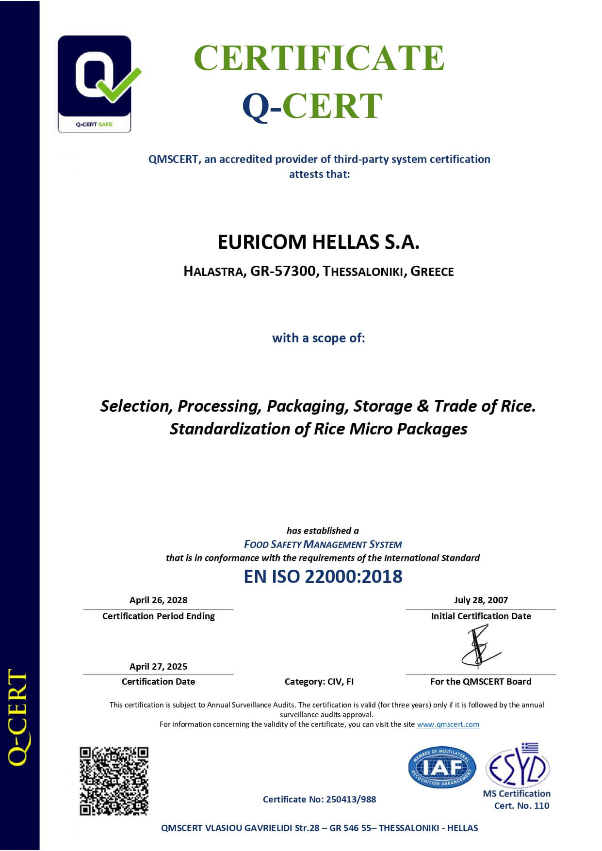 Certification 14