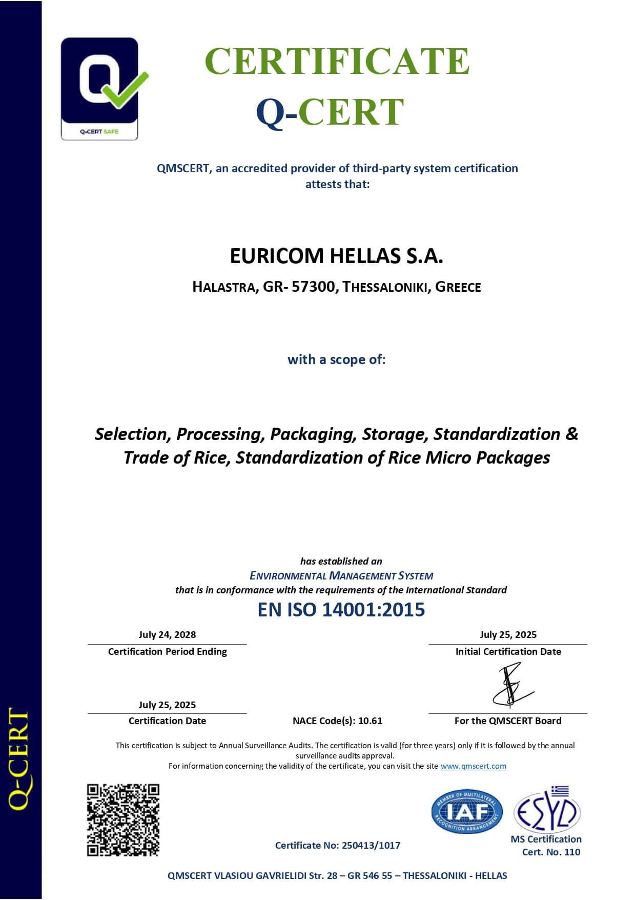 Certification 15